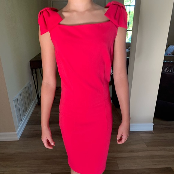 fuschia bodycon dress